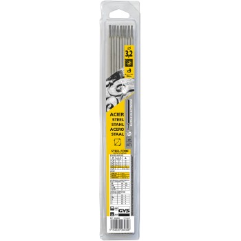Pack of 9 STEEL rutile electrodes Ø 3.2 mm GYS