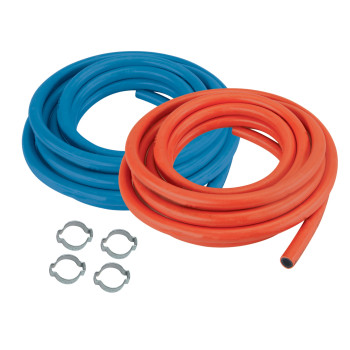 Set of 2 hoses 4m Ox & Ad Ø10mm + clamps