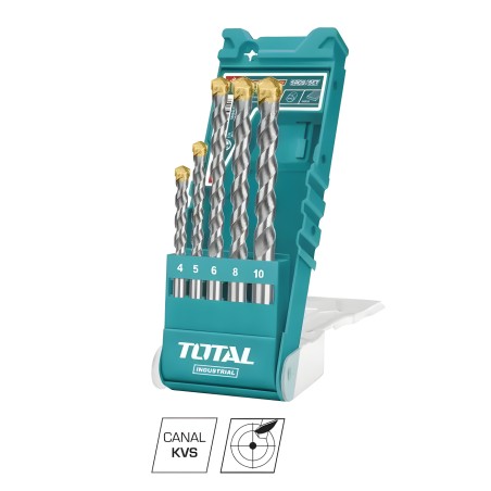 Set of 5 wall drill bits TACSD5051 | HSS