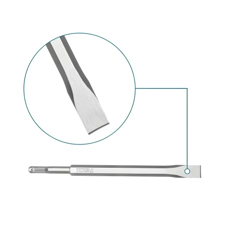 SDS PLUS chisel TAC15121411 | 250 x 20 mm | Chrome-molybdenum (Cr-Mo)