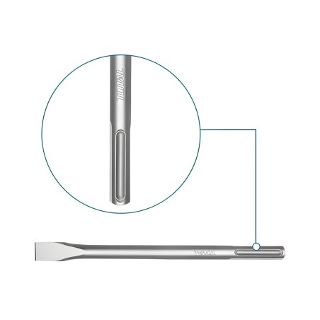 SDS MAX chisel TAC15221822 | 400 x 50 mm | Chrome-molybdenum (Cr-Mo)