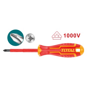 Insulated Phillips screwdriver  THTISPH | PH1 x 80 mm | Chrome-vanadium (Cr-V)
