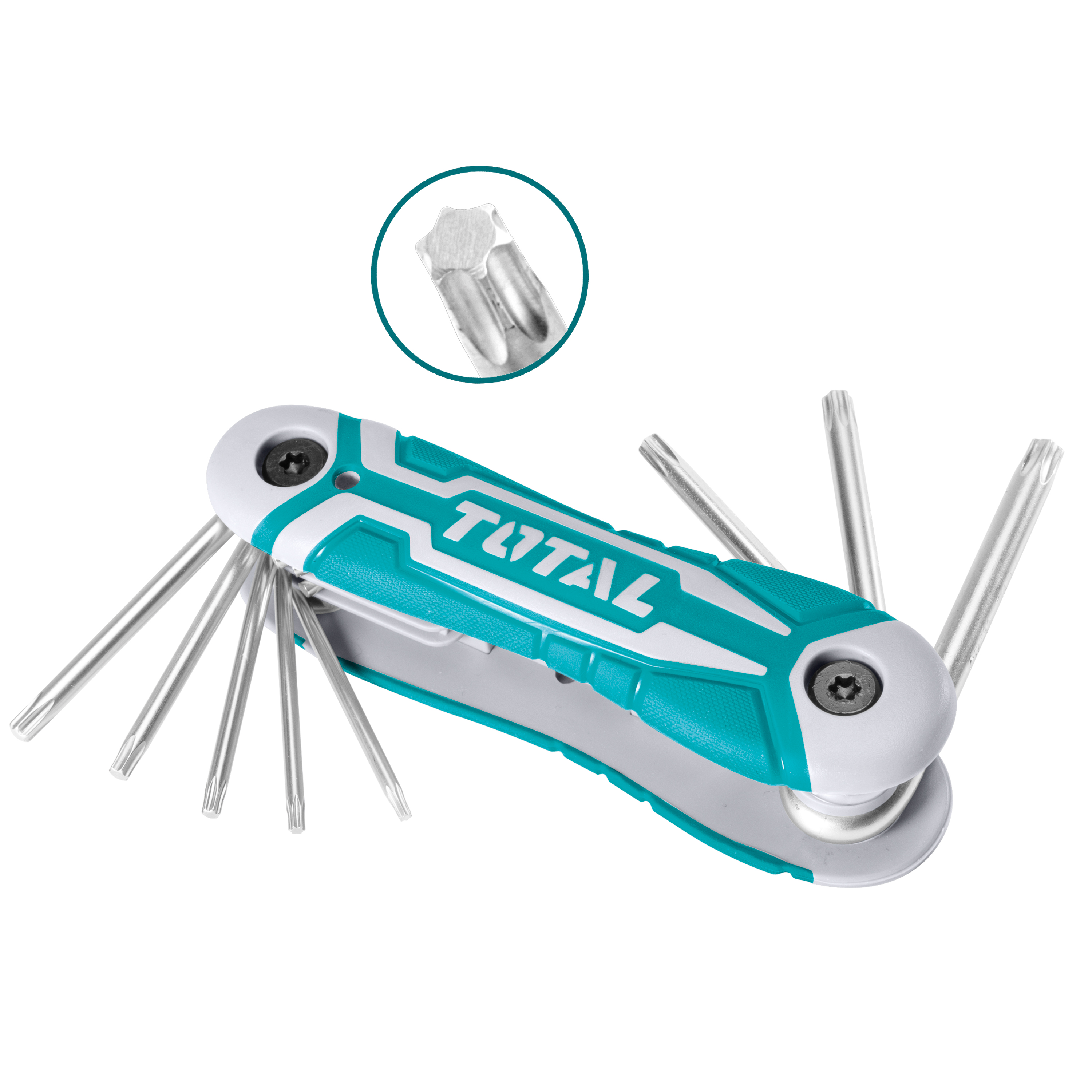 8-piece Torx folding key set THT1061846 | Chrome-vanadium (Cr-V)