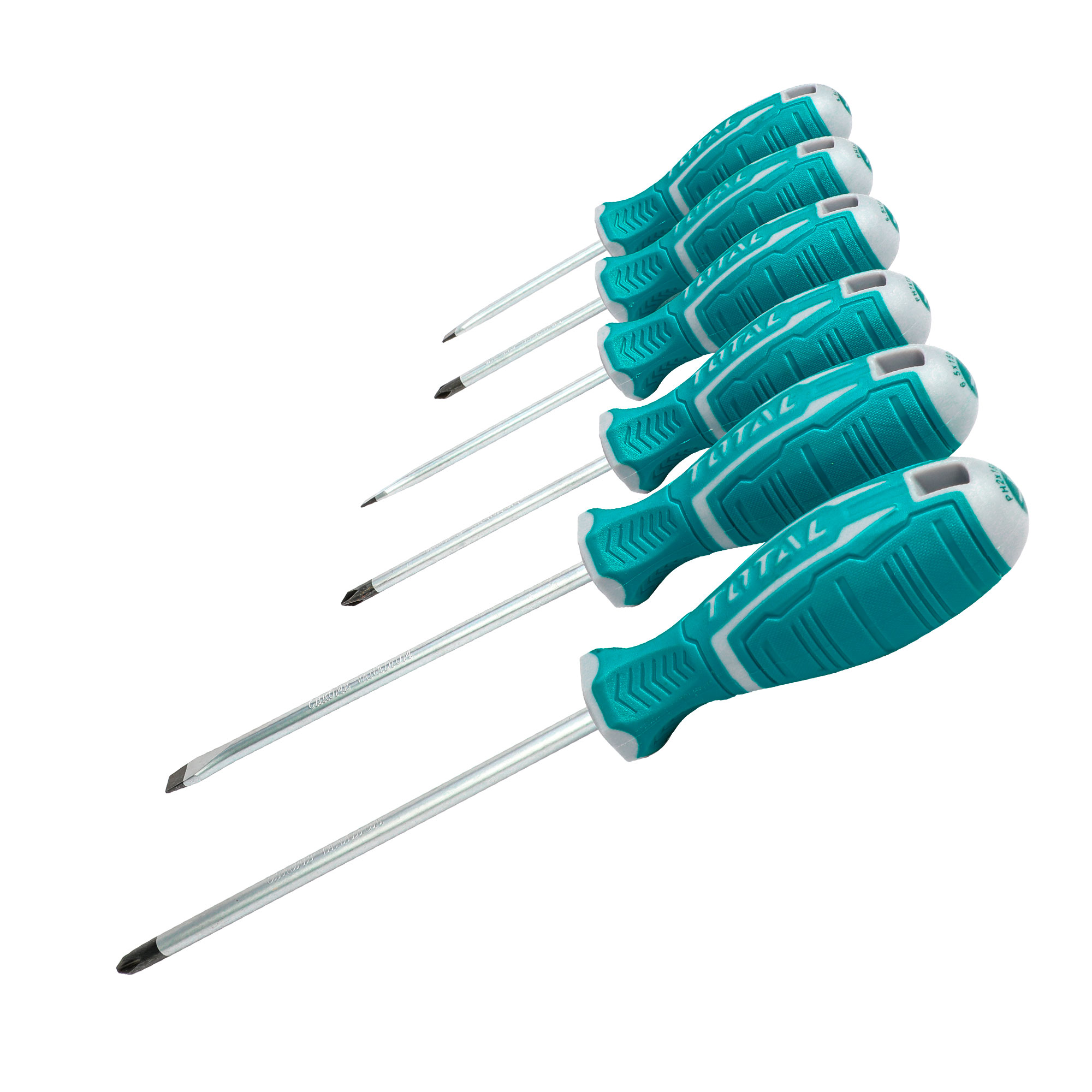Set of 6 screwdrivers  THT250606 | Chrome-vanadium (Cr-V)