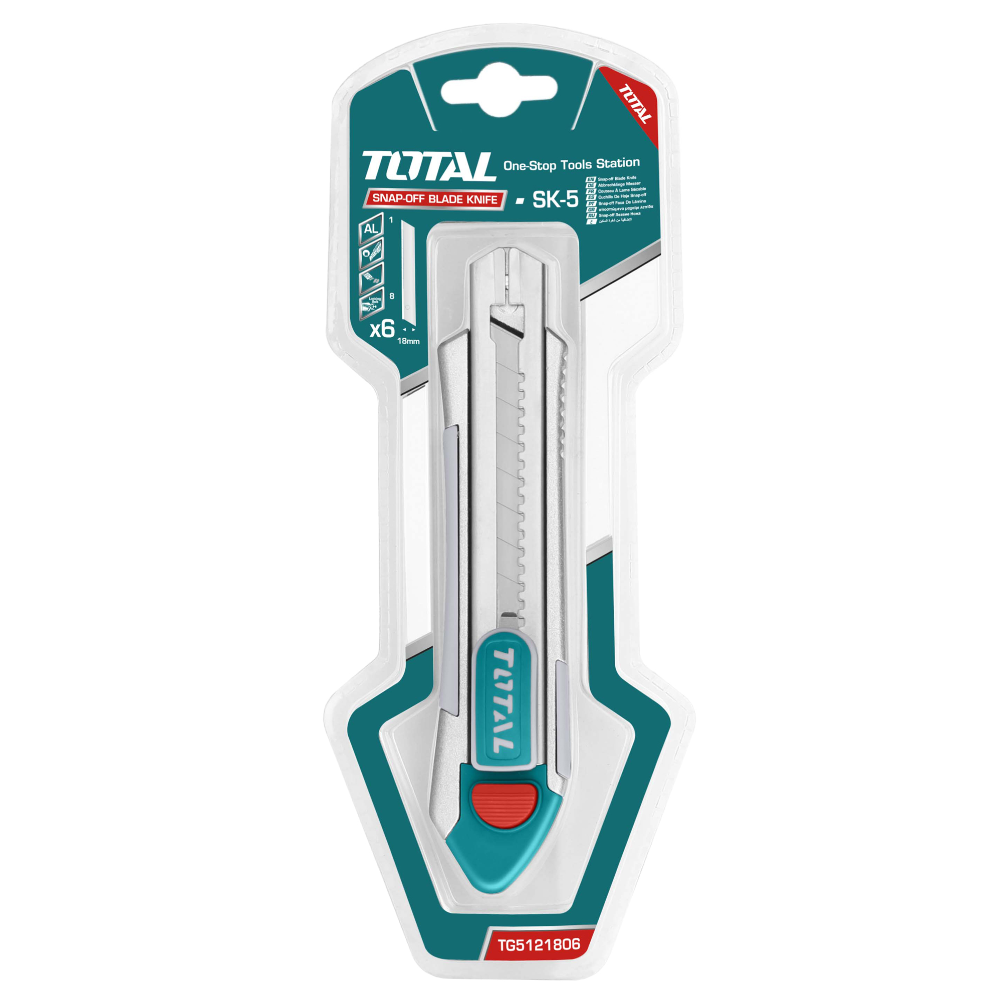 Cutter TG5121806 | 18 x 100 mm | Aluminium guide