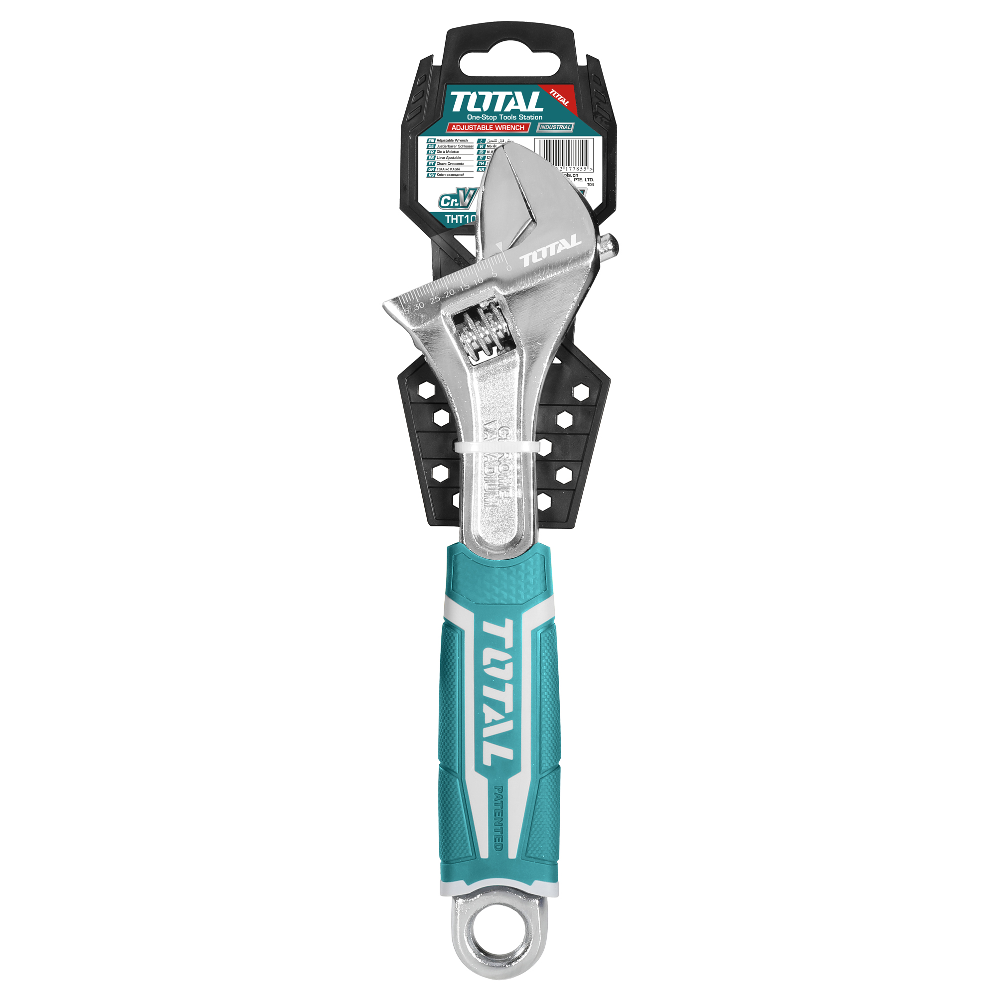 Adjustable wrench THT101 | 150 mm / 0-24 mm opening | Chrome-vanadium (Cr-V)