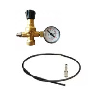 Flow regulator for disposable welding gas cylinder