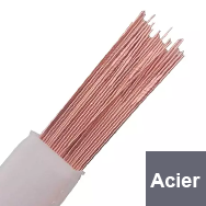 Métal d'apport acier